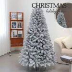 White PVC Prelit Christmas Tree