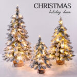 Snow Christmas Tree Christmas Desktop Ornament