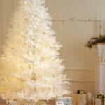 White Christmas Tree with LED warm White Lights - 图片 3