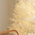White Christmas Tree with LED warm White Lights - 图片 2
