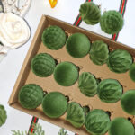 4cm Fresh Green Flocking Christmas Ball Ornament - Image 2