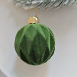 4cm Fresh Green Flocking Christmas Ball Ornament - Image 5