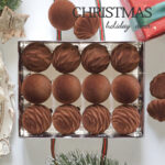 6cm Brown Rose Shiny Flocking Christmas Ball Ornament