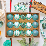 4cm Lake-blue Round Ball & Christmas Ornament