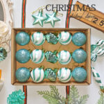 Lake-blue 4cm Round Ball & Christmas Ornament