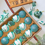 4cm Lake-blue Round Ball & Christmas Ornament - Image 2
