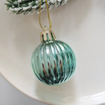 4cm Lake-blue Christmas Ball Ornamnets - Image 5