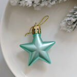 4cm Lake-blue Round Ball & Christmas Ornament - Image 4