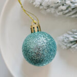 Lake-blue 4cm Round Ball & Christmas Ornament - Image 9