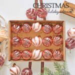 4cm Rose-gold S-shaped openwork Christmas Ball Ornamnets