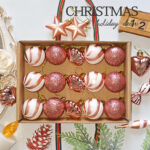 4cm Rose-gold Round Ball & Christmas Ornament