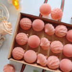 4cm Rose-gold Flocking Christmas Ball Ornament - Image 2