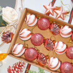 Rose-gold 4cm Round Ball & Christmas Ornament - Image 2