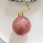 4cm Rose-gold Christmas Ball Ornamnets - Image 6