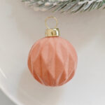 4cm Rose-gold Flocking Christmas Ball Ornament - Image 4