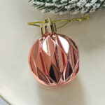4cm Rose-gold Christmas Ball Ornamnets - Image 4