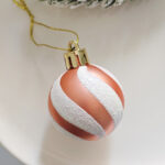 4cm Rose-gold Christmas Ball Ornamnets - Image 3