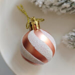 4cm Rose-gold Round Ball & Christmas Ornament - Image 6