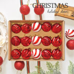 4cm Red Christmas Ball Ornamnets