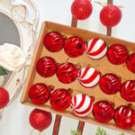 4cm Red Christmas Ball Ornamnets - Image 2