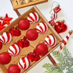 4cm Red Round Ball & Christmas Ornament - Image 2