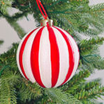 12cm/15cm/20cm Red Pumpkin paiting Pearl Christmas Ball Ornament - Image 2