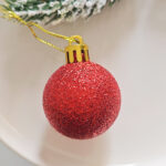 4cm Red Christmas Ball Ornamnets - Image 6