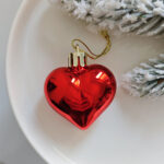 4cm Red Round Ball & Christmas Ornament - Image 3