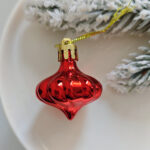 4cm Red Round Ball & Christmas Ornament - Image 4