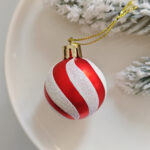 4cm Red Round Ball & Christmas Ornament - Image 5