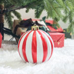 12cm/15cm/20cm Red Pumpkin paiting Pearl Christmas Ball Ornament - Image 6