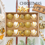 4cm Golden Round Ball & Christmas Ornament