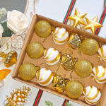 Golden 4cm Round Ball & Christmas Ornament - Image 2