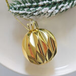 4cm Golden Christmas Ball Ornamnets - Image 6