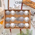 4cm Sliver Round Ball & Christmas Ornament
