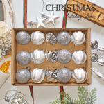 Sliver 4cm Round Ball & Christmas Ornament