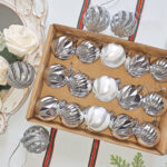 4cm Sliver S-shaped openwork Christmas Ball Ornamnets - Image 2