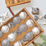 4cm Sliver Round Ball & Christmas Ornament - Image 2