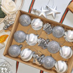Sliver 4cm Round Ball & Christmas Ornament - Image 2