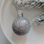 Sliver 4cm Round Ball & Christmas Ornament - Image 4