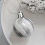 4cm Sliver Round Ball & Christmas Ornament - Image 7