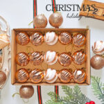 4cm Champagne-gold Christmas Ball Ornamnets
