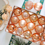 6cm Champagne-gold Paiting Christmas Ball Ornament - Image 2