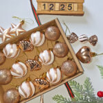 4cm Champagne-gold Round Ball & Christmas Ornament - Image 2