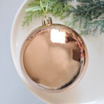 6cm Champagne-gold Paiting Christmas Ball Ornament - Image 5