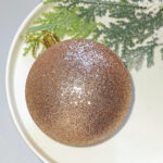 6cm Champagne-gold Paiting Christmas Ball Ornament - Image 7