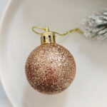 Champagne-gold 4cm Round Ball & Christmas Ornament - 图片 3