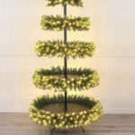210cm Pre-lit double color PE layer Christmas tree - Image 2