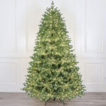 Pre-lit green five furcations PE+PVC mixed tip Christmas tree - 图片 2