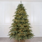 Pre-lit seven+five furcations double color PE+PVC sharp tip luxury Christmas tree - Image 2